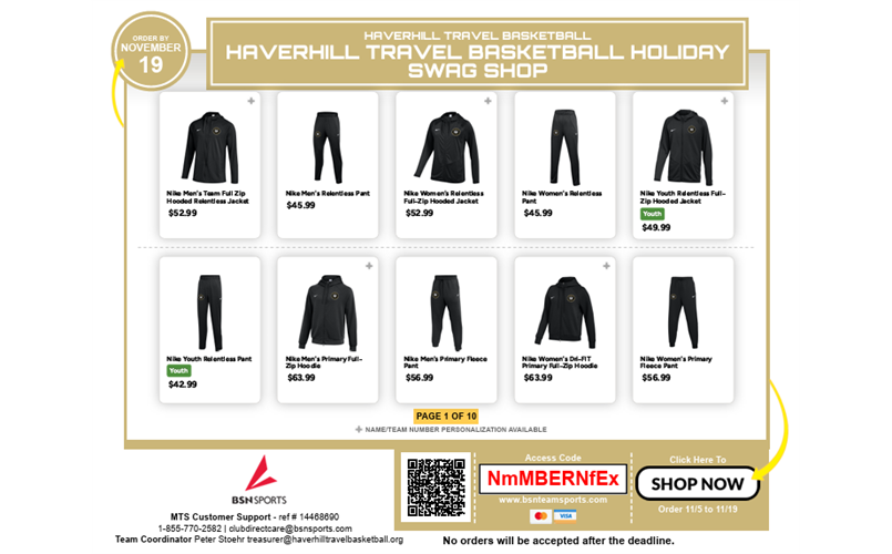 Team Store is LIVE!!!!